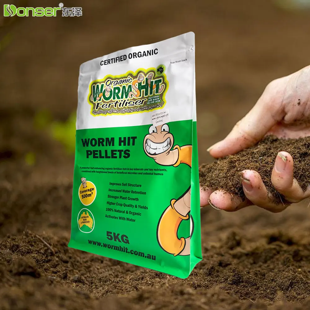 Custom Fertilizer Bag 1kg 5kg Donser Factory Direct Sale Plastic Bags for Foliar and Soil Drench Fertilizer Pack