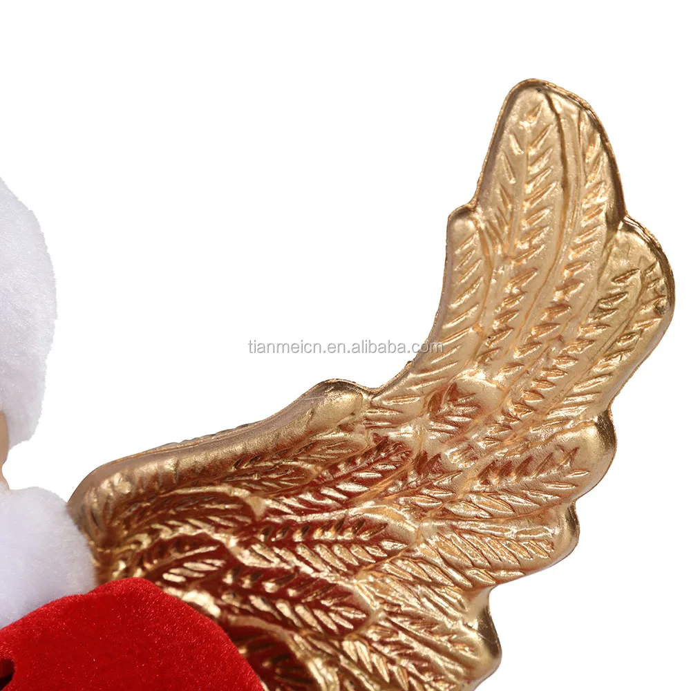 23~46cm Christmas Angel Ornaments Decorations Tree Top Figurines Collection Doll Xmas Festival Holiday new christmas decoration