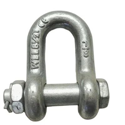Rigging Grillete Drop Forged Galvanized Steel G2130 Anchor Bow Shackle With Safety Bolt Pin