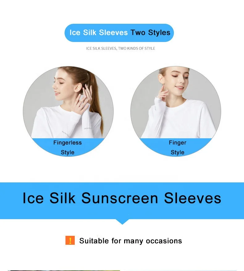 cooling sleeve summer uv protective breathable high elastic sleeves