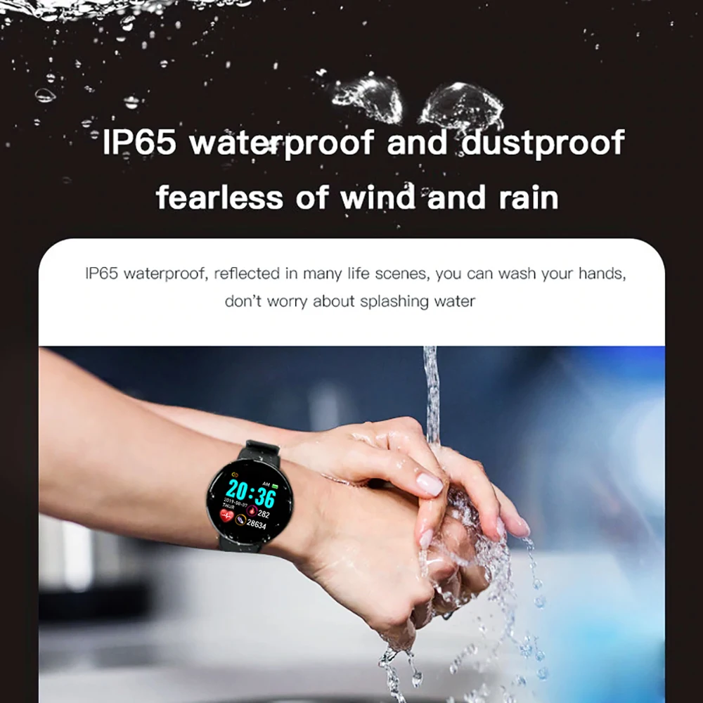 D18S Smart Watch D18 IP67 Waterproof Fitness Tracker Hot Sports Watch Heart Rate Wristband for IOS Android