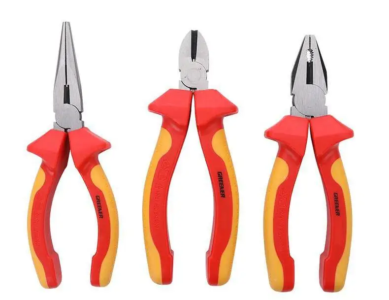 Customizable Hand Tool Kit for Electricians Various Insulated Pliers & Screwdriver Set with Cutter OEM Repair Use Bag