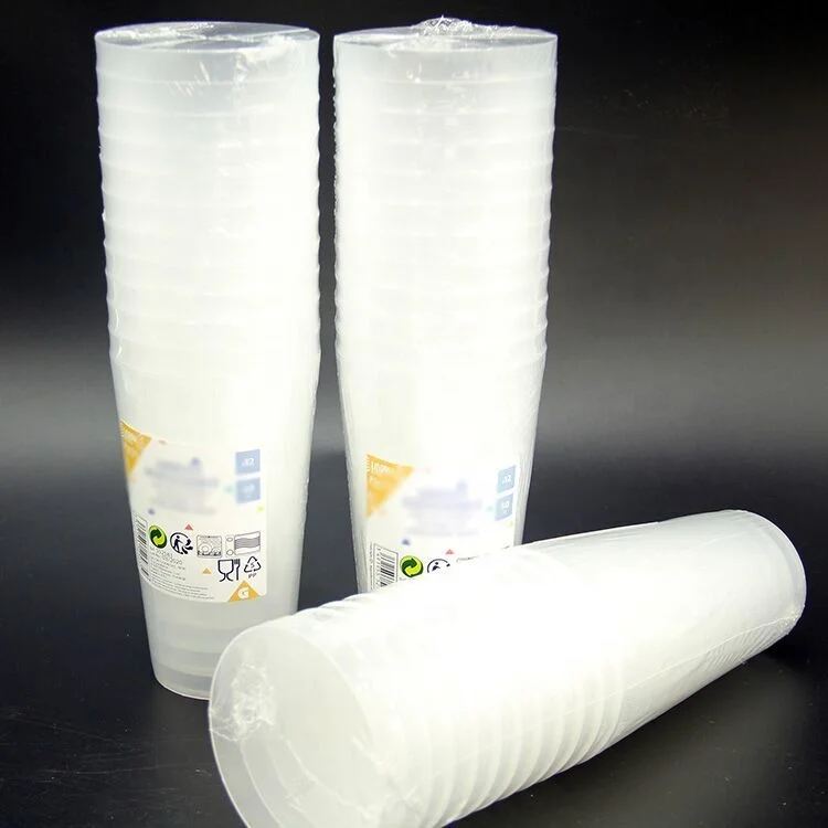 16 унций, свадебная прозрачная многоразовая полипропиленовая пластиковая чашка с индивидуальным логотипом, необычная матовая пластиковая чашка для вечеринок, аксессуары