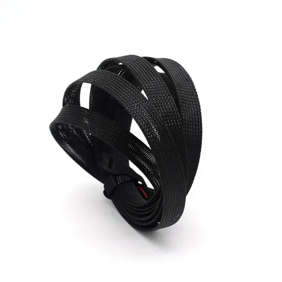 PET Black Expandable Braided Cable Sleeving