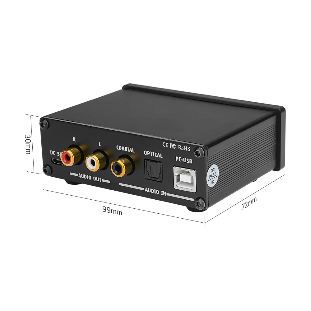  AIYIMA DAC-A2 2.0CH USB DAC аудио декодер звуковой усилитель цифро-аналоговый преобразователь MINI HiF