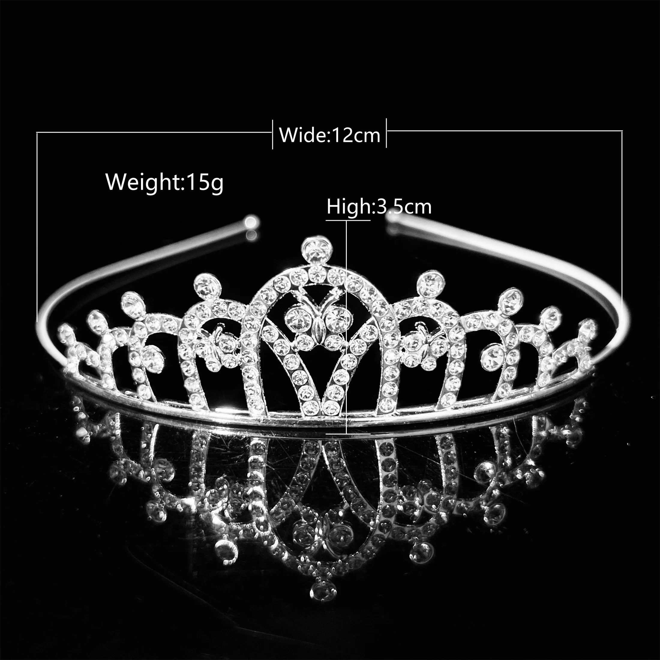 Beautiful crown Crystal Rhinestone birthday tiara Crown wedding headband
