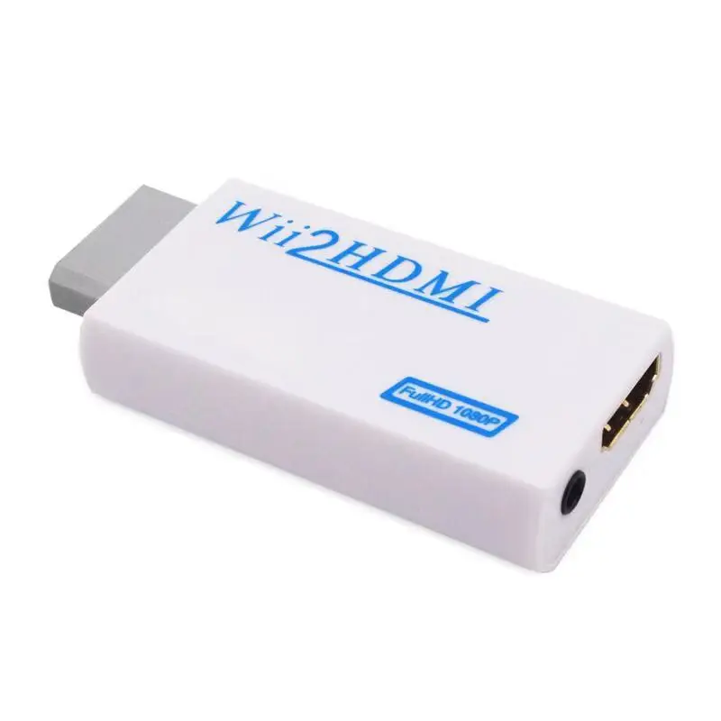 For Wii to HD 1080P Converter Wii2HDMI Adapter 3.5mm Audio Video Output Full HD 1080P Output Upscaling