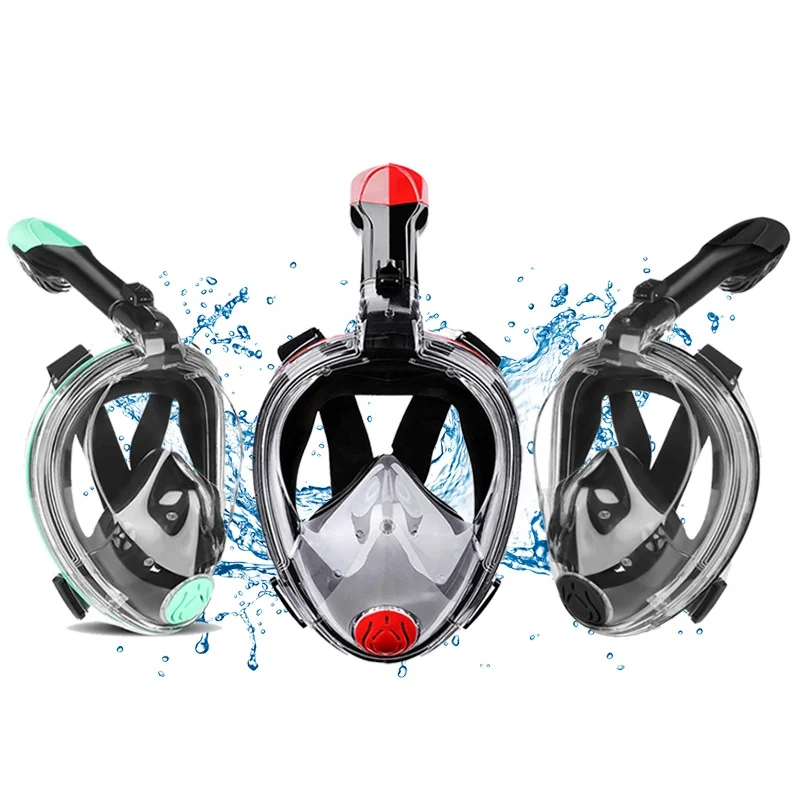 Snorkeling Silicone Oceanic Dive For Freediving Fogging Kids Anti Fog Masks Diving Coating Snorkel Mask Full Face Free Breathing