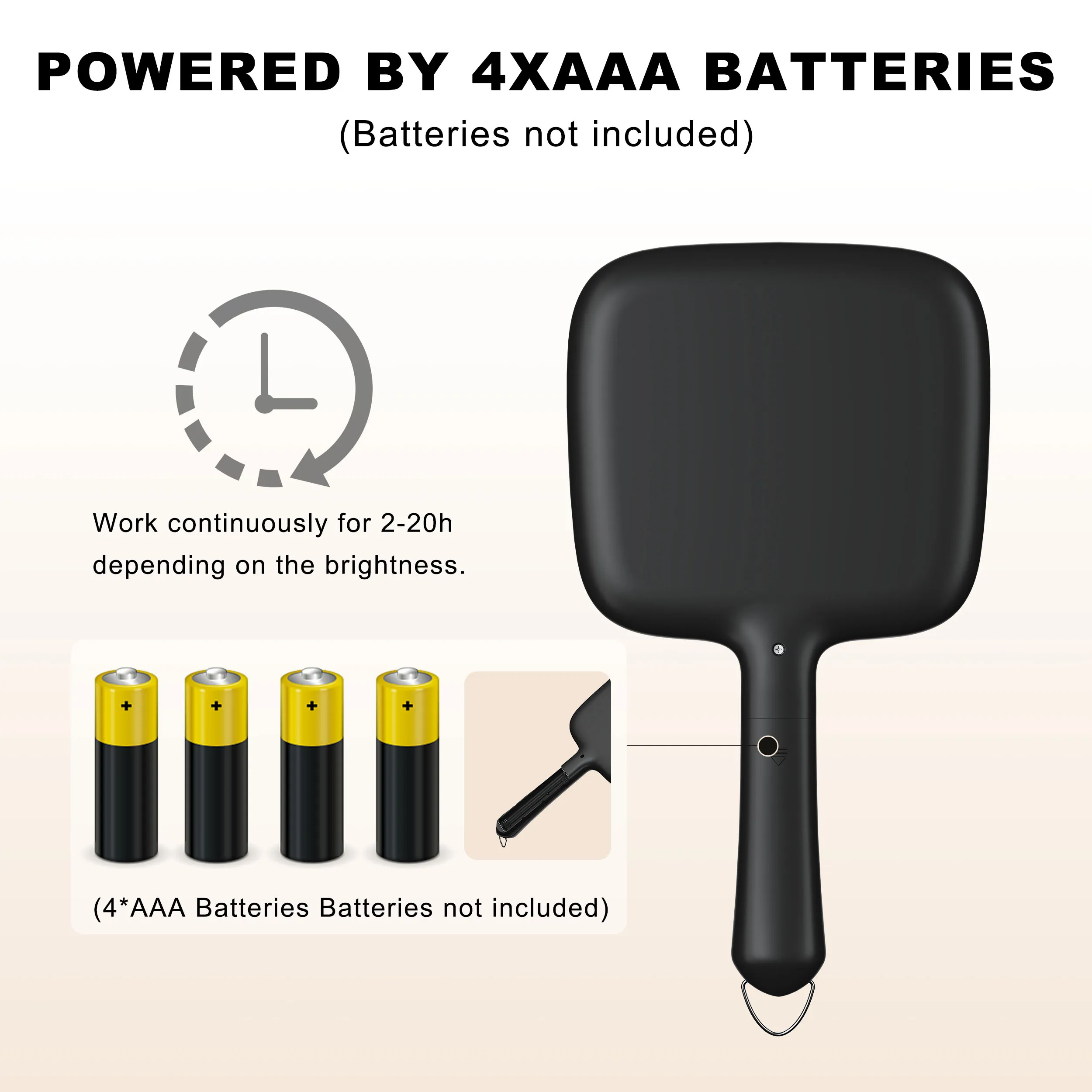 Косметическое зеркало для макияжа с подсветкой