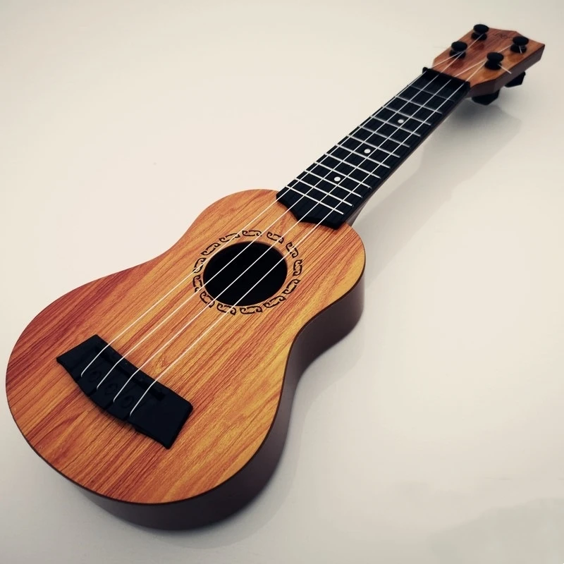 Hot Sale 38cm Musical Instruments Plastic Ukulele Small Guitar Music Toy for Kids