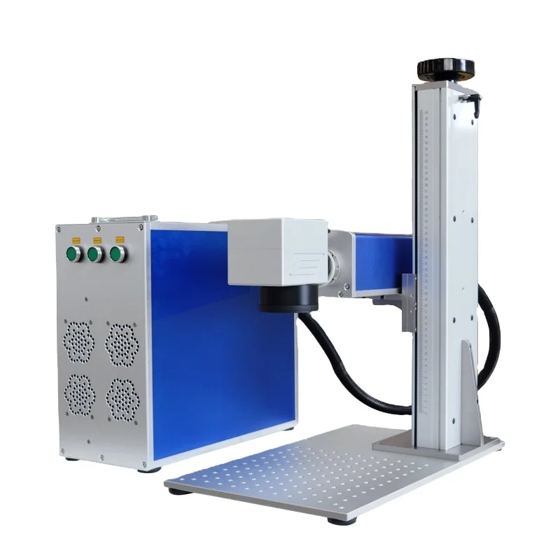 20w 30w 50W fiber laser marking machine with Raycus laser source making on metal stainless steel Jewelry ring silver gold watch