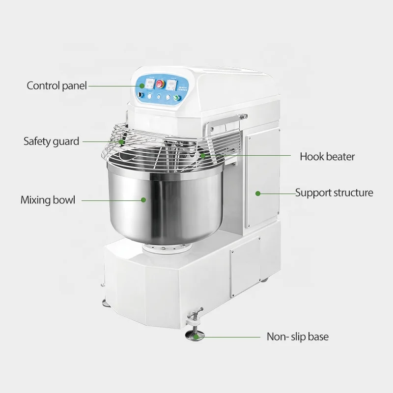 20kg Vertical Flour Mix Kneader Amasadora De Pan Second Hand Dough Bread Mixer Machine for Industry