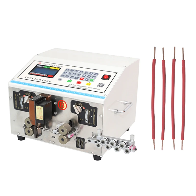 HC-515B Automatic 160pcs / min Double  Wire  Stripping and Cutting  Machine