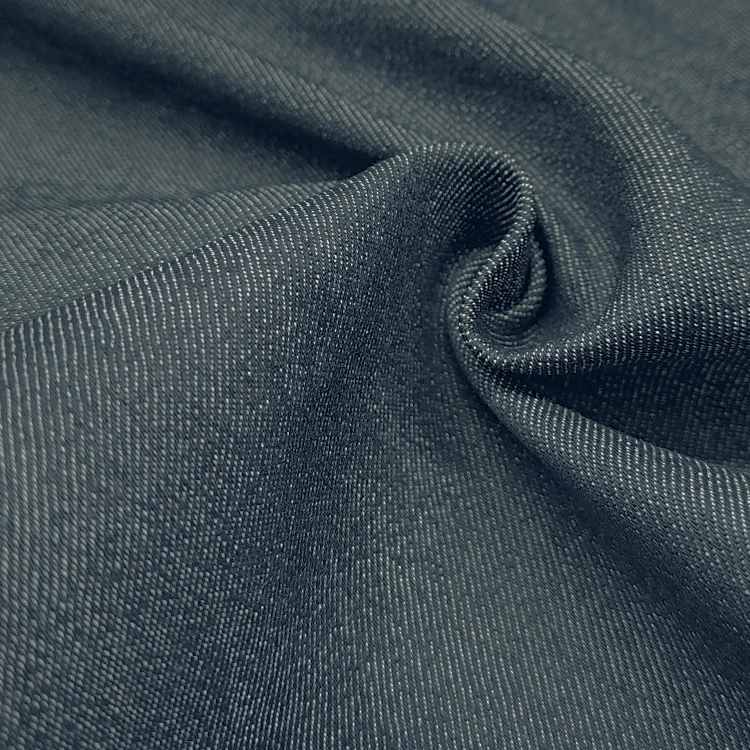 New Fashion Twill Polyester Jeans Fabric CVC Indigo Denim Material, Good Prices Woven Cotton Denim Fabric For Sale/