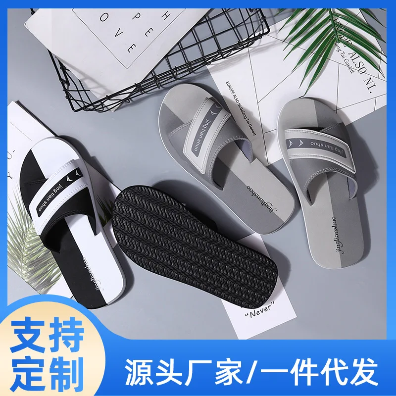 Waterproof men beach slippers summer flip flops for men wholesale