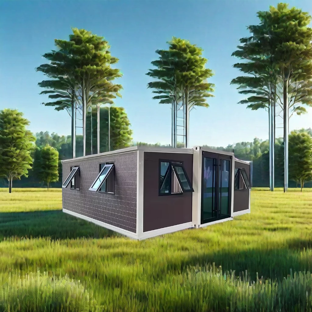 2 Bedrooms and 1 Bathroom Hotel Design Expandable Option on Sale Luxury 20/40ft Prefab Flat Pack Container House