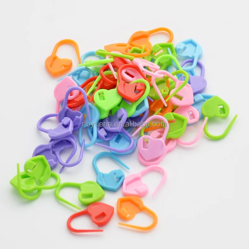 ANA mom Multicolor Plastic Small Stitch Markers 20 PCS In Blister Card