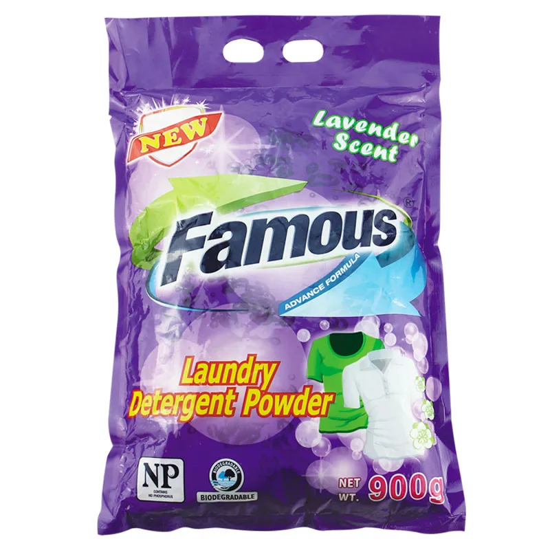 wholesale famous Bulk price detergent  2.5kg box purple detergent washing powder factory laundry soap