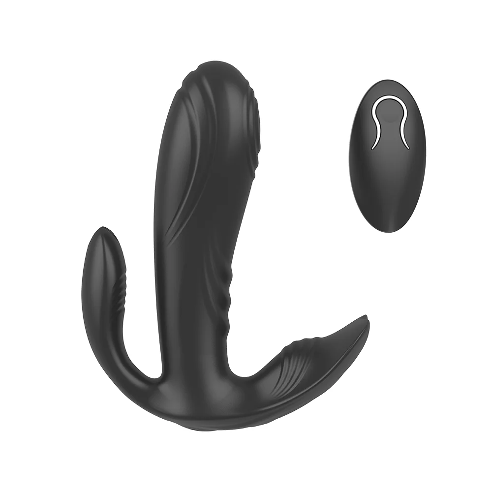 Female wireless remote control USB charging  wearable 7 modes Vibration beating orgasmic masturbator dildo insertable vibrator