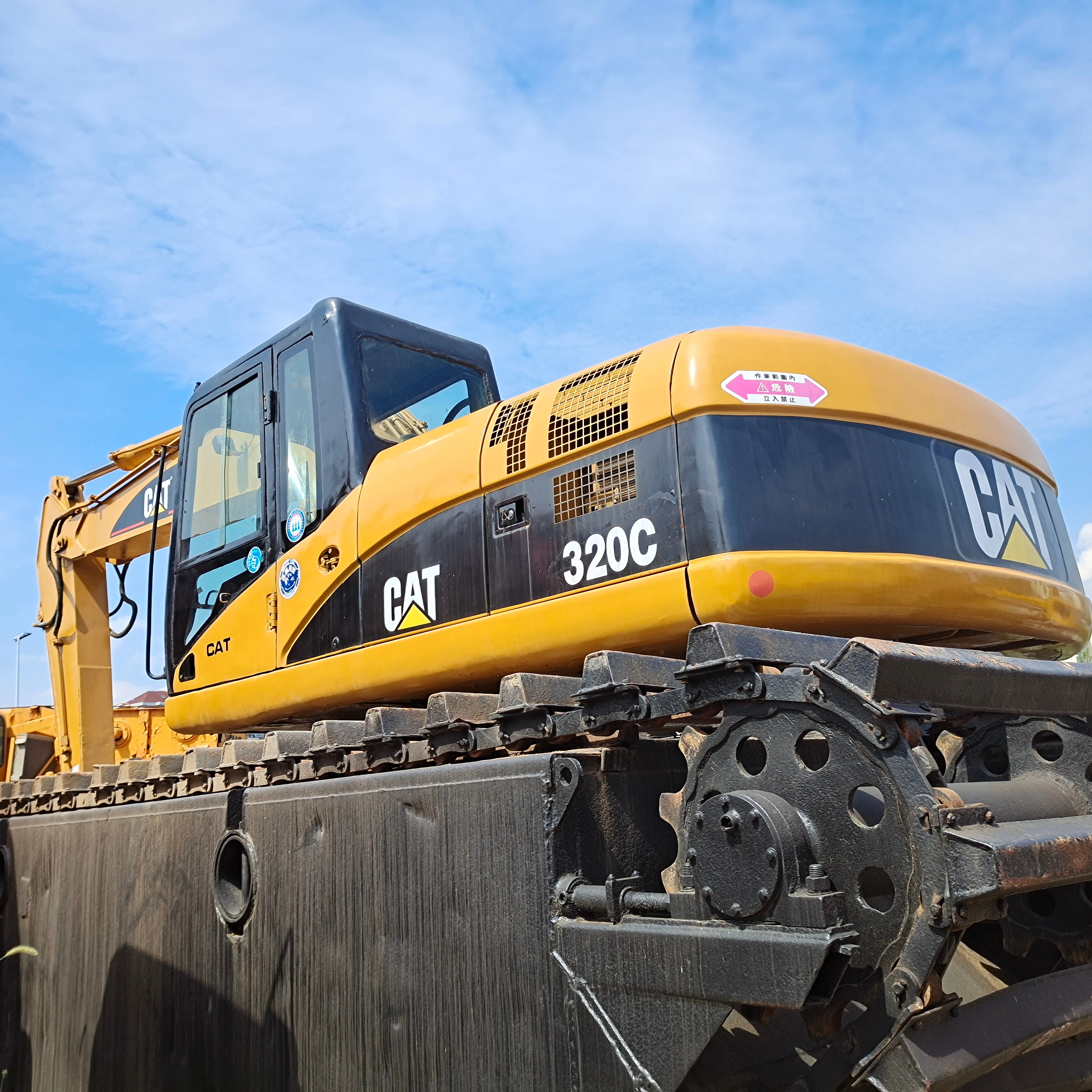 Used Caterpillar 320c Amphibious Excavator Cat Excavators Crawler Heavy Equipment for Sale Good Condition