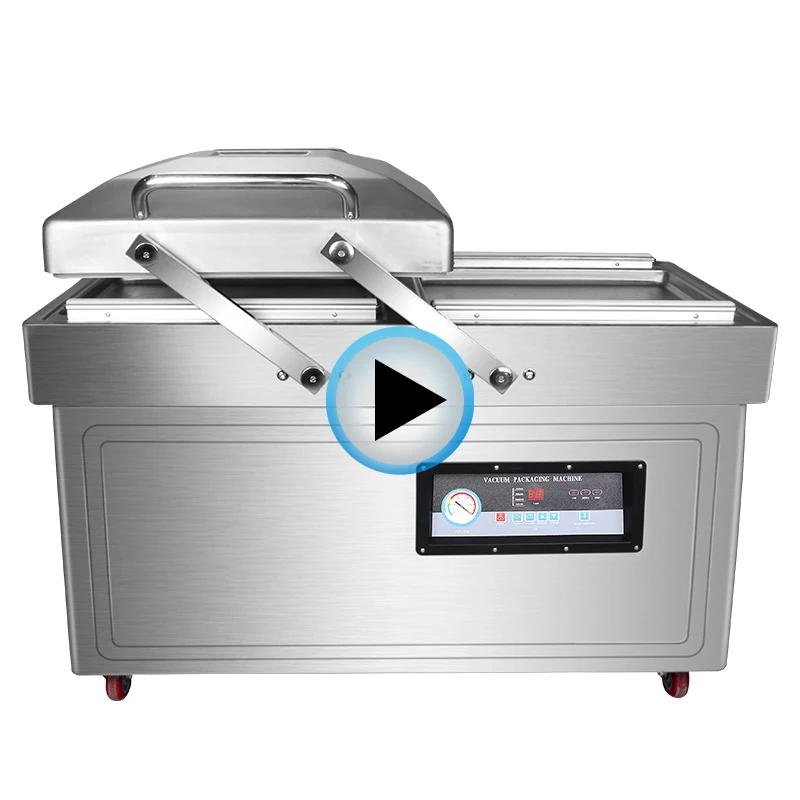 DZ(Q)400/2SB Industrial Double Chamber   Food Nitrogen Gas-Flushing Vacuum Sealer Packing Machine best price high quality