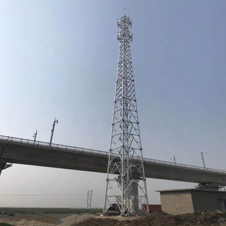 
Tv antenna tower communication tower spiral cable wind turbine mast tower 
