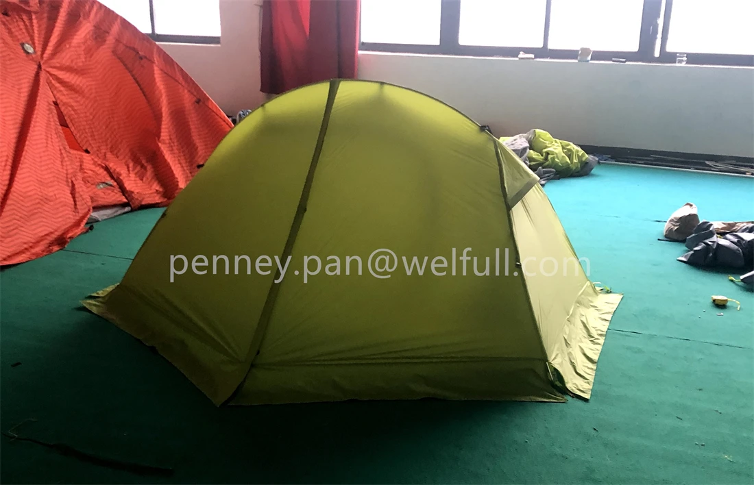 Outdoor Deluxe 20d Nylon Silica Gel Waterproof Double-layer Lightweight Cold Winter Camping Tent For Most Extreme Con conditions