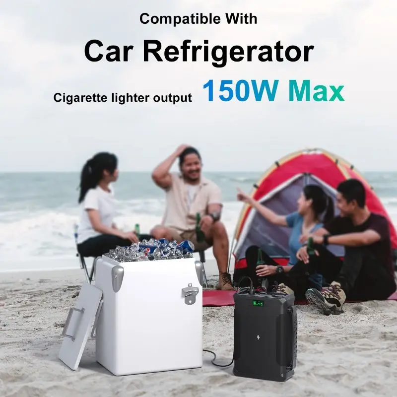 Merpower Lifepo4 Battery 100000mAh high capacity PD 60W for Outdoor Camping Fishing CPAP Travel Portable Battery Power Station