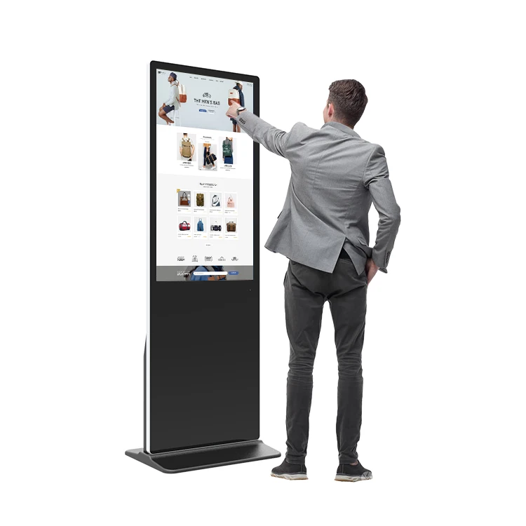 Hot 49 Inch Lcd Media Player Floor Standing Advertisement Display Board Lcd Indoor Advertising Monitor Display