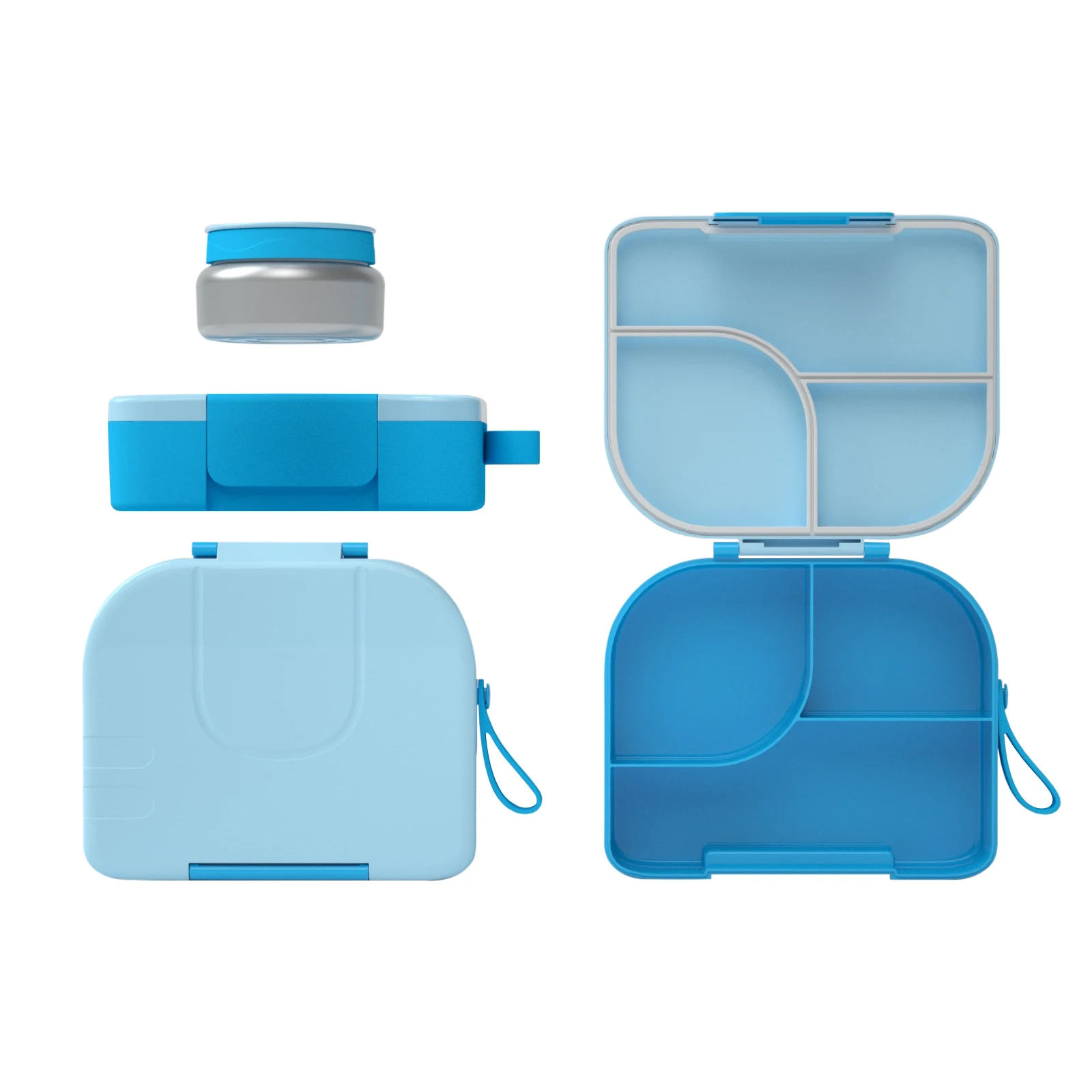 Новое поступление Bento Box для детей изолированный термос 3 отделения милый Ланч-бокс