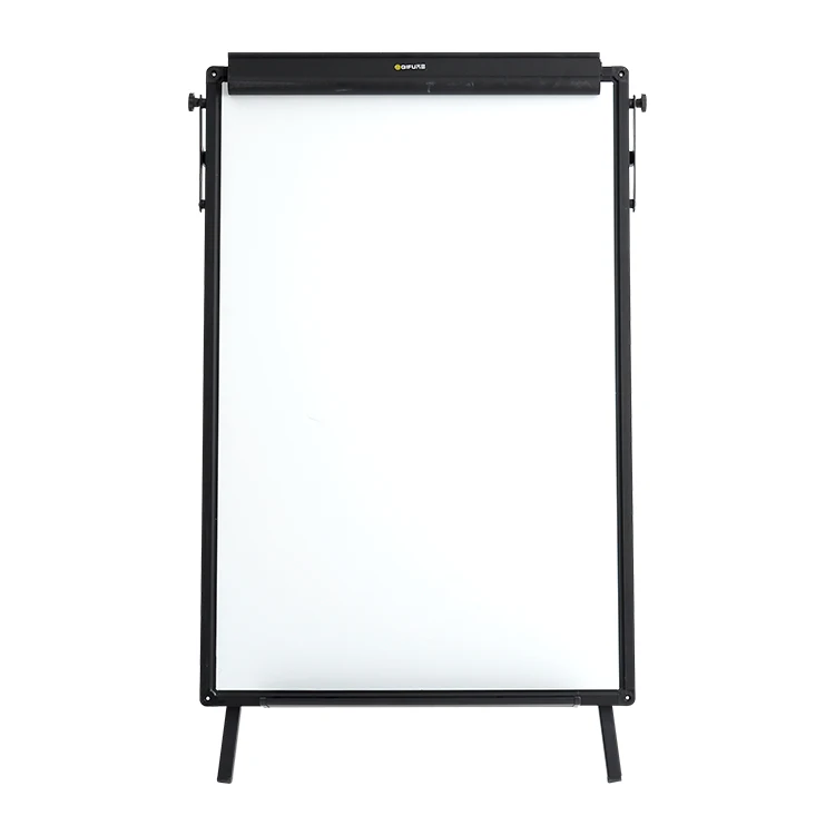 
Standard size home office classroom foldable stand whiteboard flip chart white dry erase board easel 