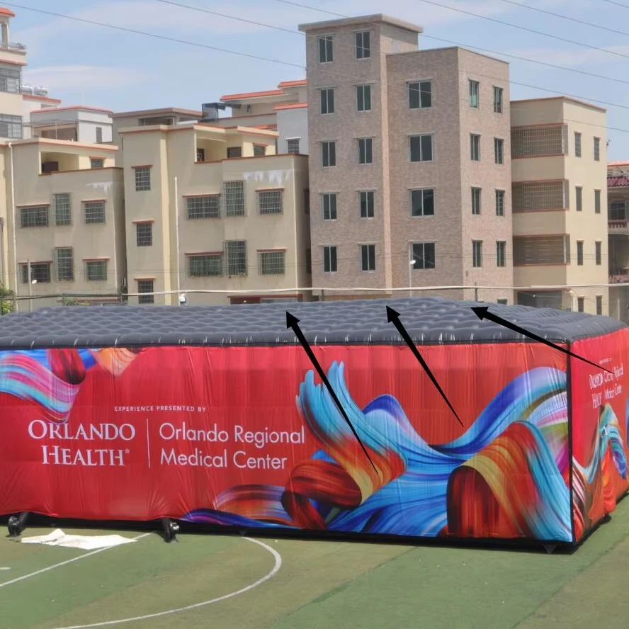 Sale memorable inflatable cube show tents  inflatable exhibition room  factory custom inflatable shelter for event use