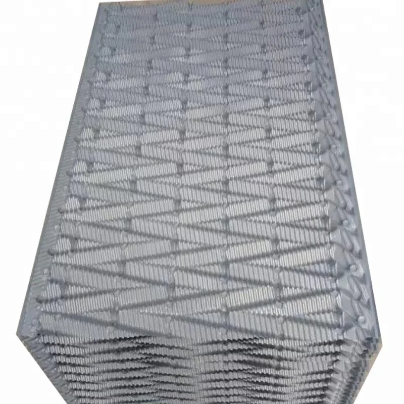 High Temperature Cooling Tower Packing Media PVC Corrugated Sheet PVC Heat Sink Fill Sheet For Cooling Tower Fill