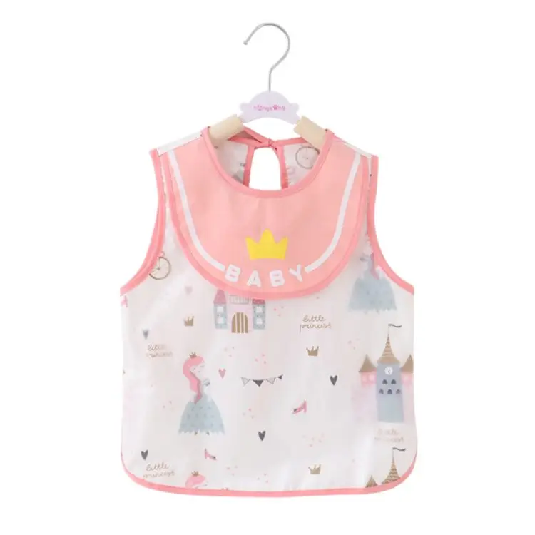 
Good Quality Waterproof Baby Bib Cotton Kids Baby Bibs Waterproof Infant Eating Bib With Pocket 