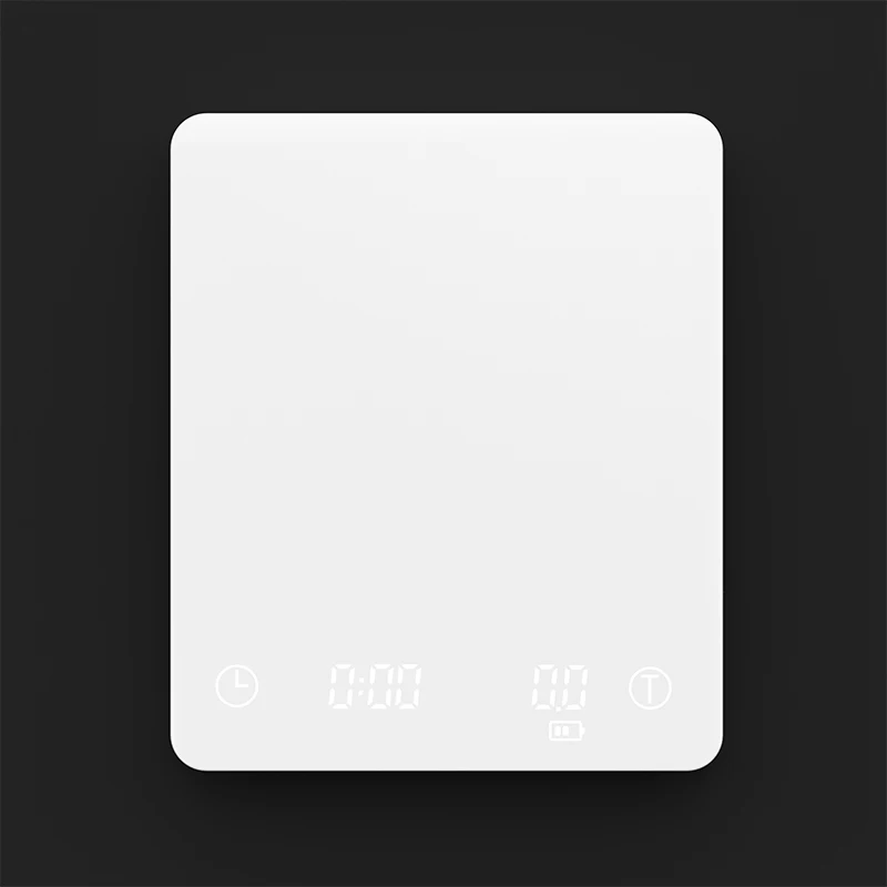 Touch Button LED Kitchen Scale Black Hand Pour USB Timer Ultrathin Espresso Coffee Drip Scale With Timer Baking Table