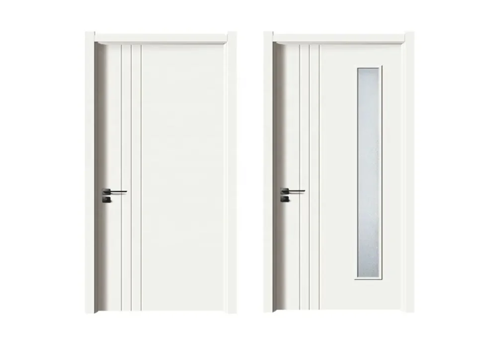 Cheap Price  Waterproof WPC Door Panel Door Skin China PVC Film Laminated Door