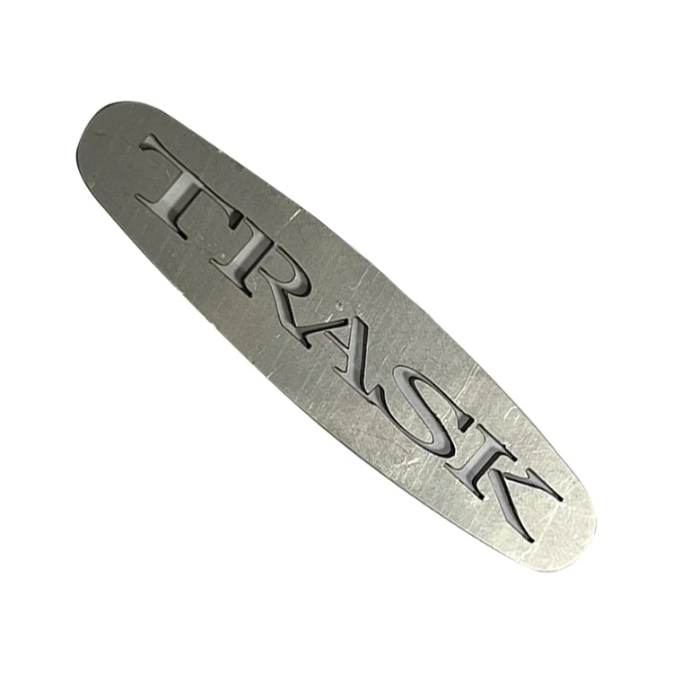 Custom fashion brand LOGO laser metal cut stainless steel LOGO label