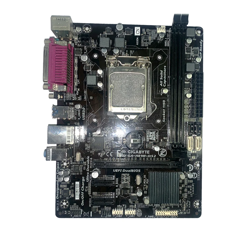 Second Hand GIGABYTE DDR3 H81 LGA 1150 16GB PC Motherboard
