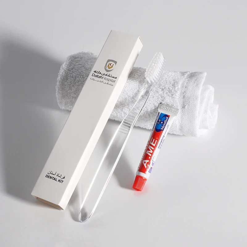 Wholesale Hotel Toothpaste Toothbrush Set Amenities Hotel Supplies Disposable Simple Toothbrush Toilet