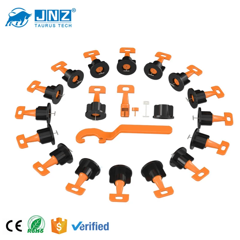 
JNZ high quality free sample turn buckle tiles spacer leveler t-lock tile leveling system use for floor 