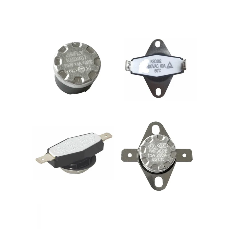 JIHUI KSD301 KSD302  high temperature ceramic bimetal thermostats switch 150C for automotive diesel oil filtration heating