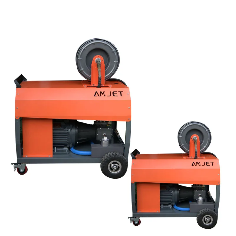 22KW 380V 44V Customized Electric High Pressure Sewer Cleaning Machine 70lpm 200bar Sewer Cleaning Machine