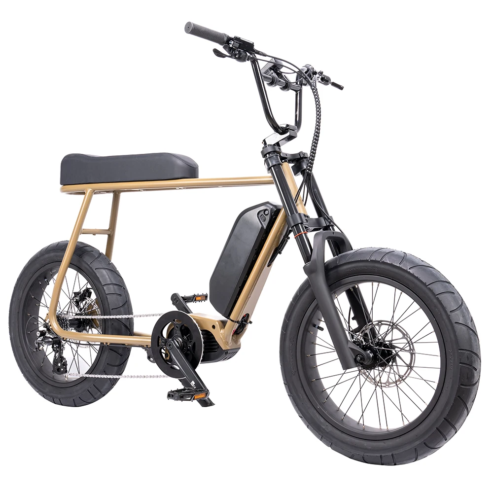 2024 Mario Vintage Retro Style Electric Bike with 250w Mid Motor and 36v lithium battery