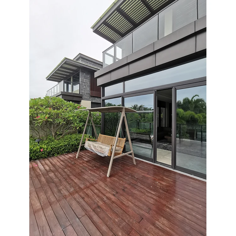 
New arrival aluminum outdoor garden patio stackable weather resistant teakwood seat swing 