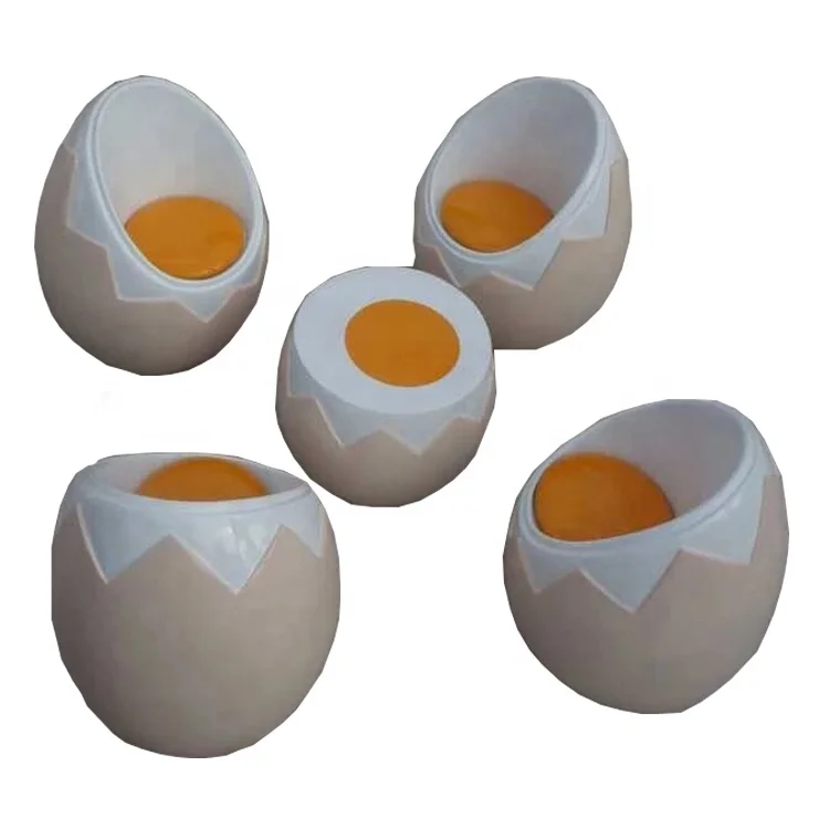 Modern furniture fiberglass egg shaped chairs for coffee stool