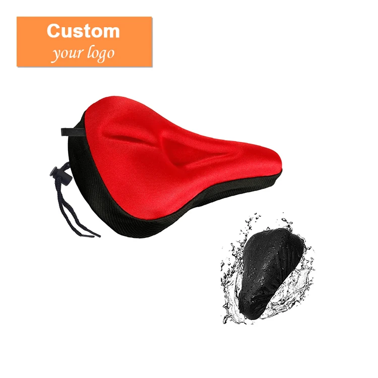 
Custom Gel 3D Padded Memory Foam Soft Cushion Neopren Lycra Bike Cycle Bicycle Saddle Seat Cover for Bikes 