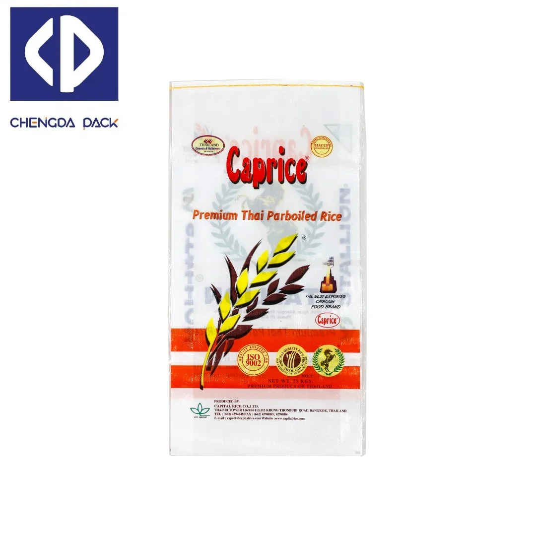 Professional design plastic fertilizer bag dispenser markings woven flour bag