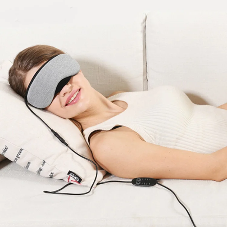 
USB heating Blackout sleeping eye mask Relieve eye fatigue super soft cotton eye pillow 