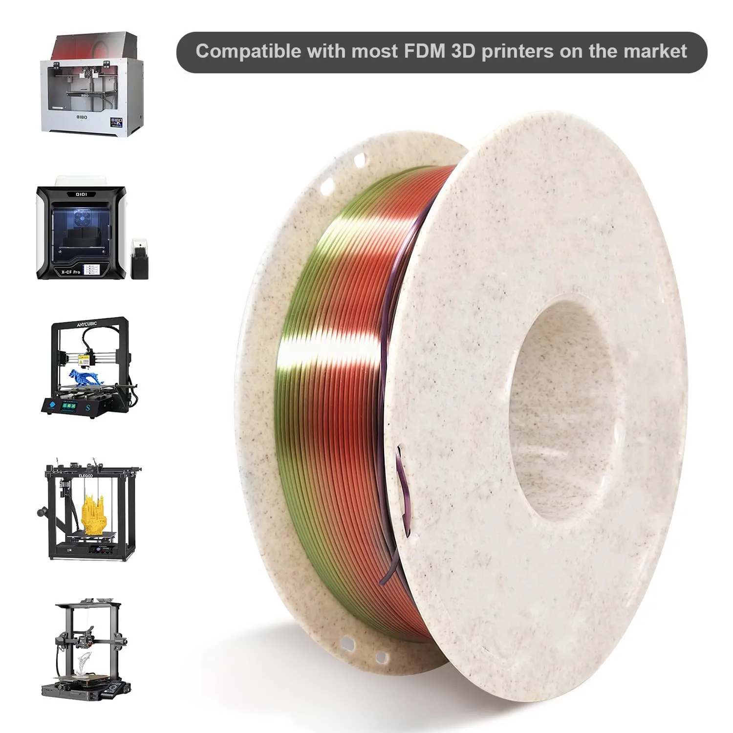 YOUSU 175 filament rainbow sikenho silk rainbow pla filament sikenho 175mm pla filament rainbow