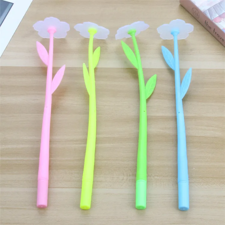 Professional Made Good Gifts Cute Flower Creative Office Supplies, Sun Changing Flower Roller Ball Pen